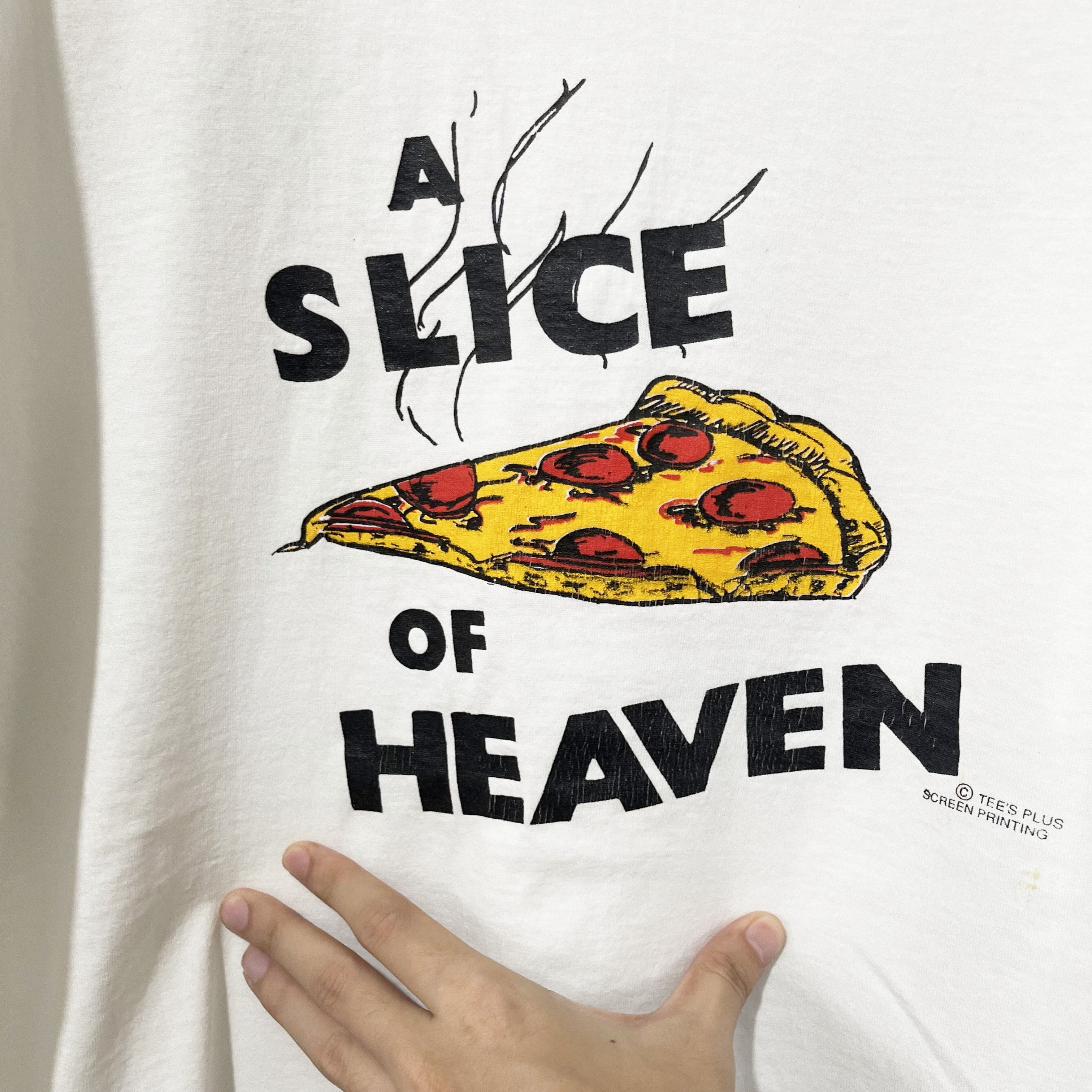 Vintage Vintage 90s Pizza T-Shirt “A Slice of Heaven” T-shirt Size US L / EU 52-54 / 3 - 2 Thumbnail
