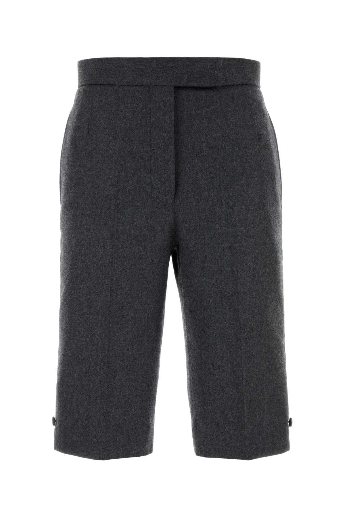 Thom Browne Graphite Wool Bermuda Shorts Size 27" / US 4 / IT 40 - 1 Thumbnail