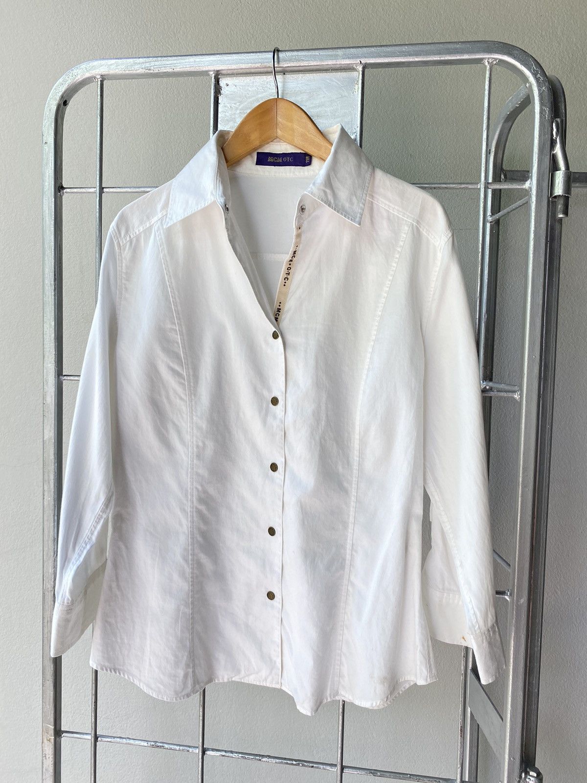 MCM MCM OTC Long-Sleeve White Shirt Size ONE SIZE - 4 Thumbnail