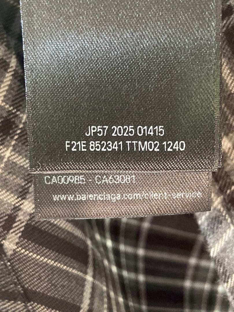Balenciaga Balenciaga 2025 Winter Flannel Shirt Size US S / EU 44-46 / 1 - 7 Thumbnail