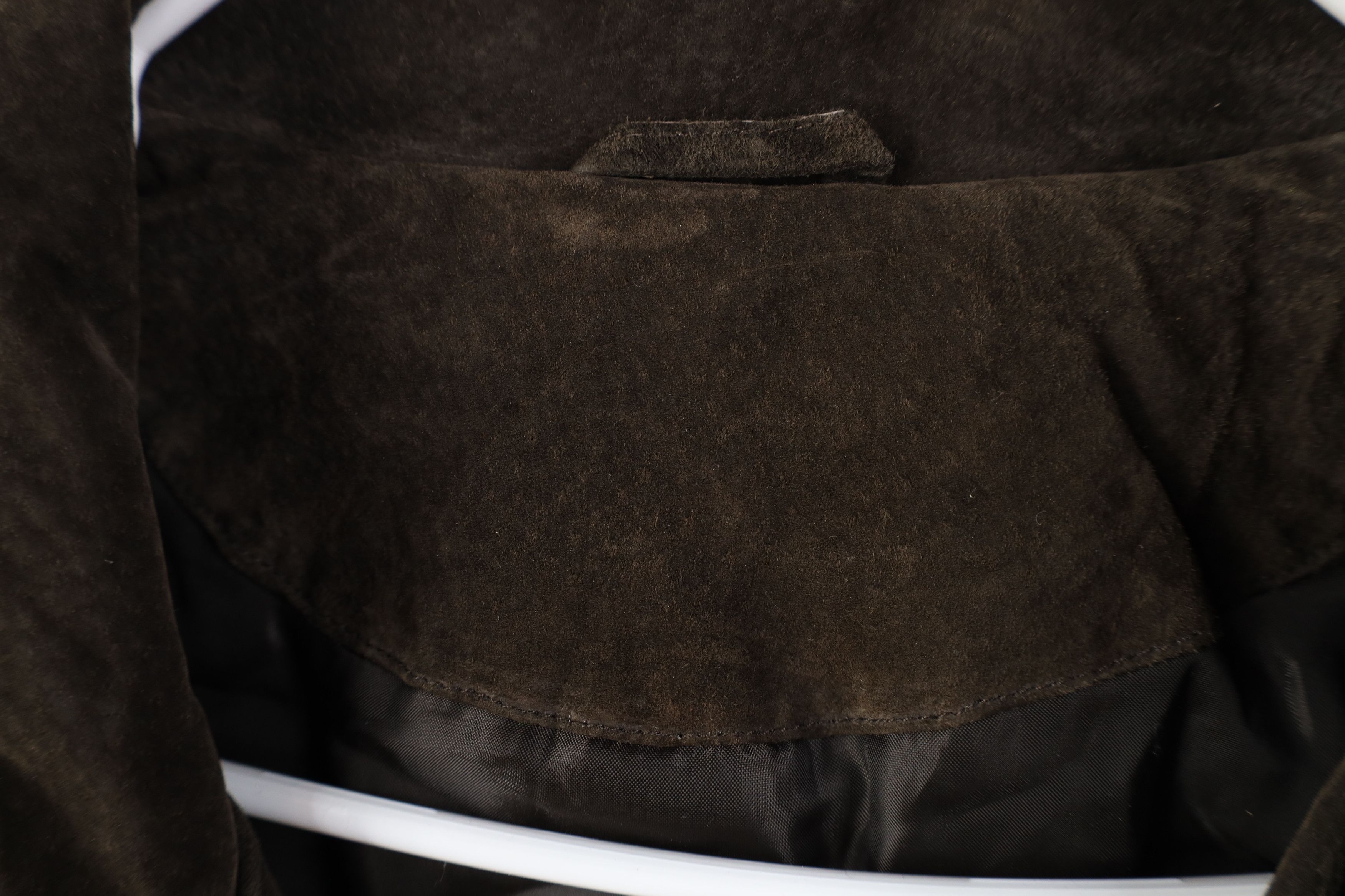 Vintage Vintage 90s Streetwear Suede Leather Bomber Jacket Brown Size US XXL / EU 58 / 5 - 9 Thumbnail