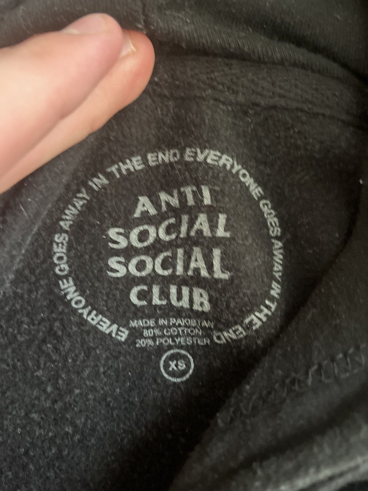 Anti Social Social Club Anti social social club black hoodie Size US XS / EU 42 / 0 - 2 Thumbnail