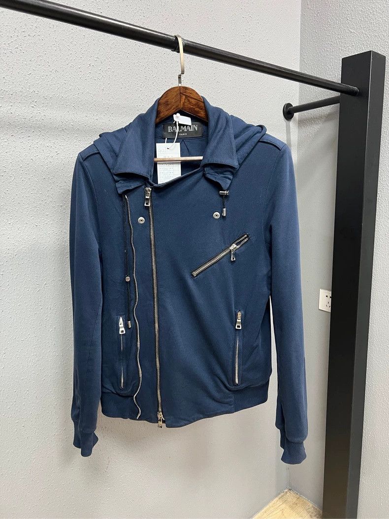 Balmain Balmain Heavy Zip Hooded Sweatshirt Size US M / EU 48-50 / 2 - 1 Thumbnail