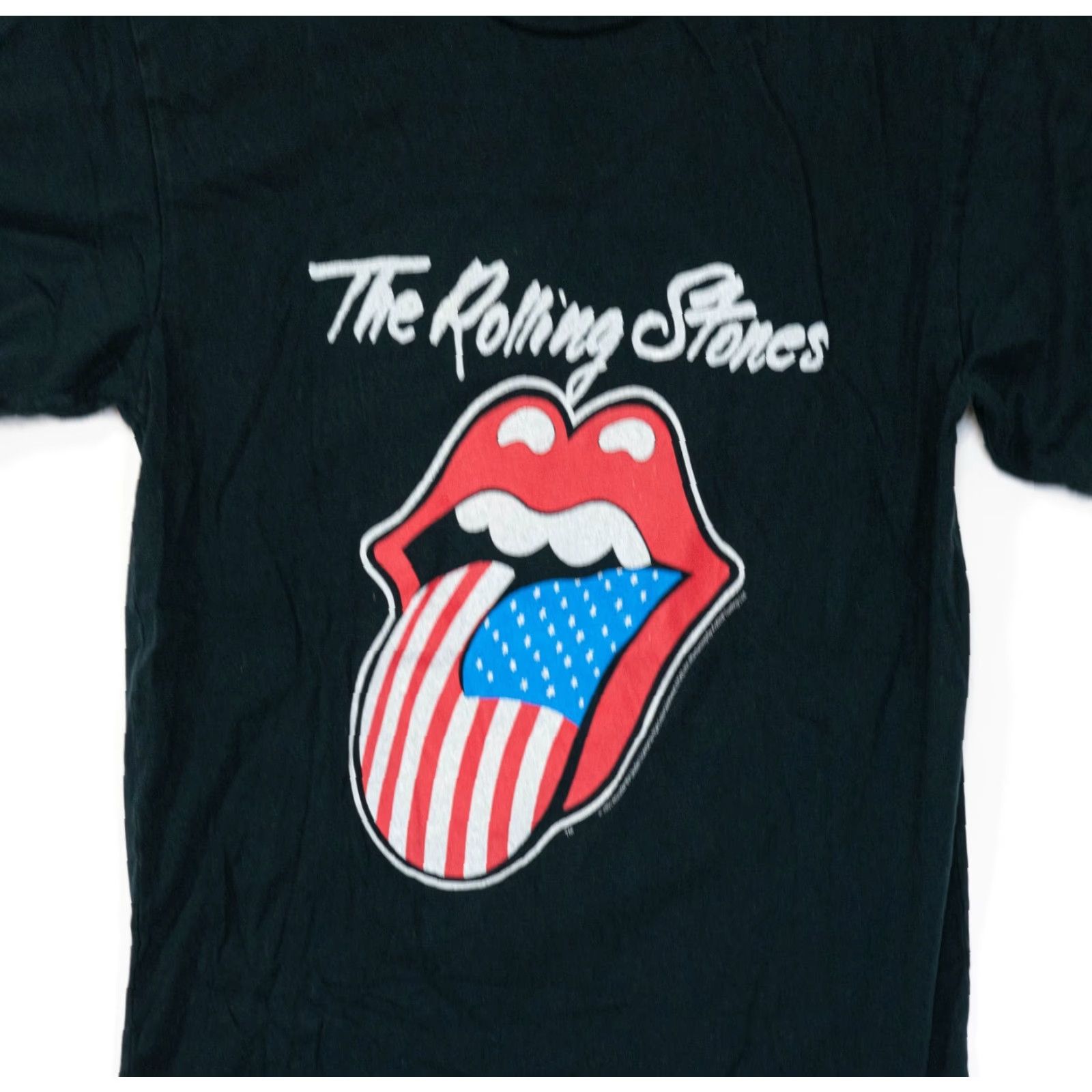 Vintage The Rolling Stones Merch Shirt S Black Union Jack North American Tour 1981 Mens Shirt Graphic Tee 80s Band Music Cotton Blend Union Jack Size US S / EU 44-46 / 1 - 7 Thumbnail