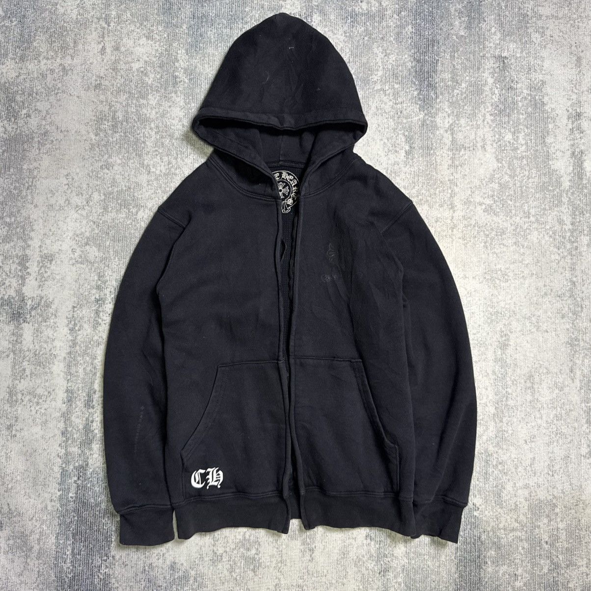 Chrome Hearts THRASHED! CROSS PLUS THERMAL HOODIE Size US S / EU 44-46 / 1 - 2 Thumbnail
