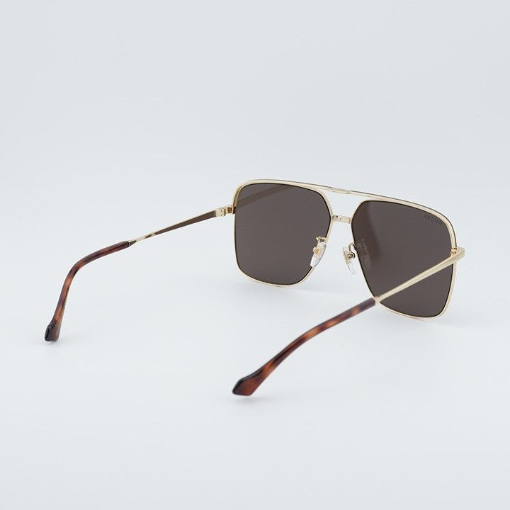 Gucci Gucci GG1099SA 003 Sunglasses Gold Aviator Frame, Brown Size ONE SIZE - 11 Thumbnail