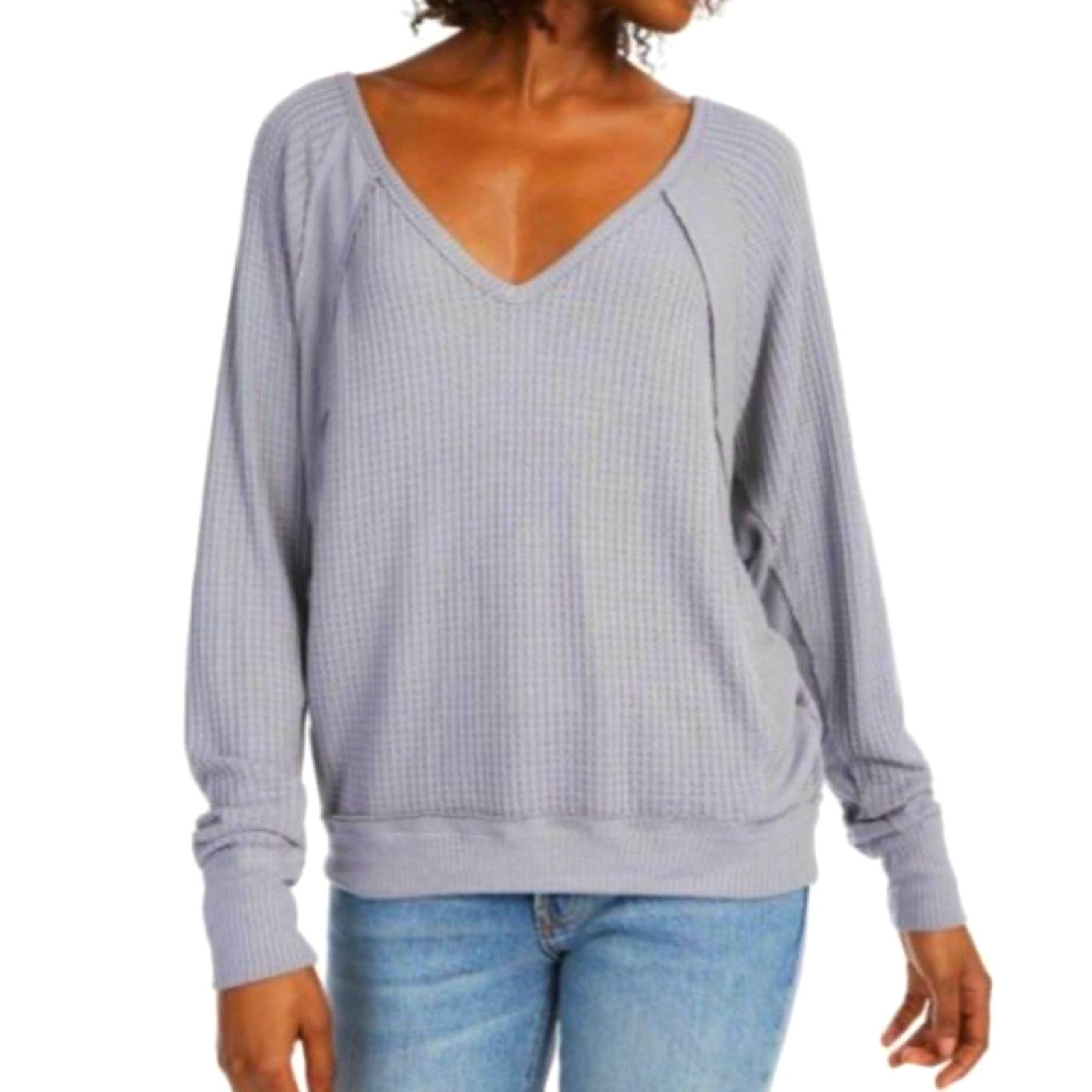 Free People Free People Santa Clara Ribbed Oversized Charcoal Black S Size S / US 4 / IT 40 - 2 Thumbnail