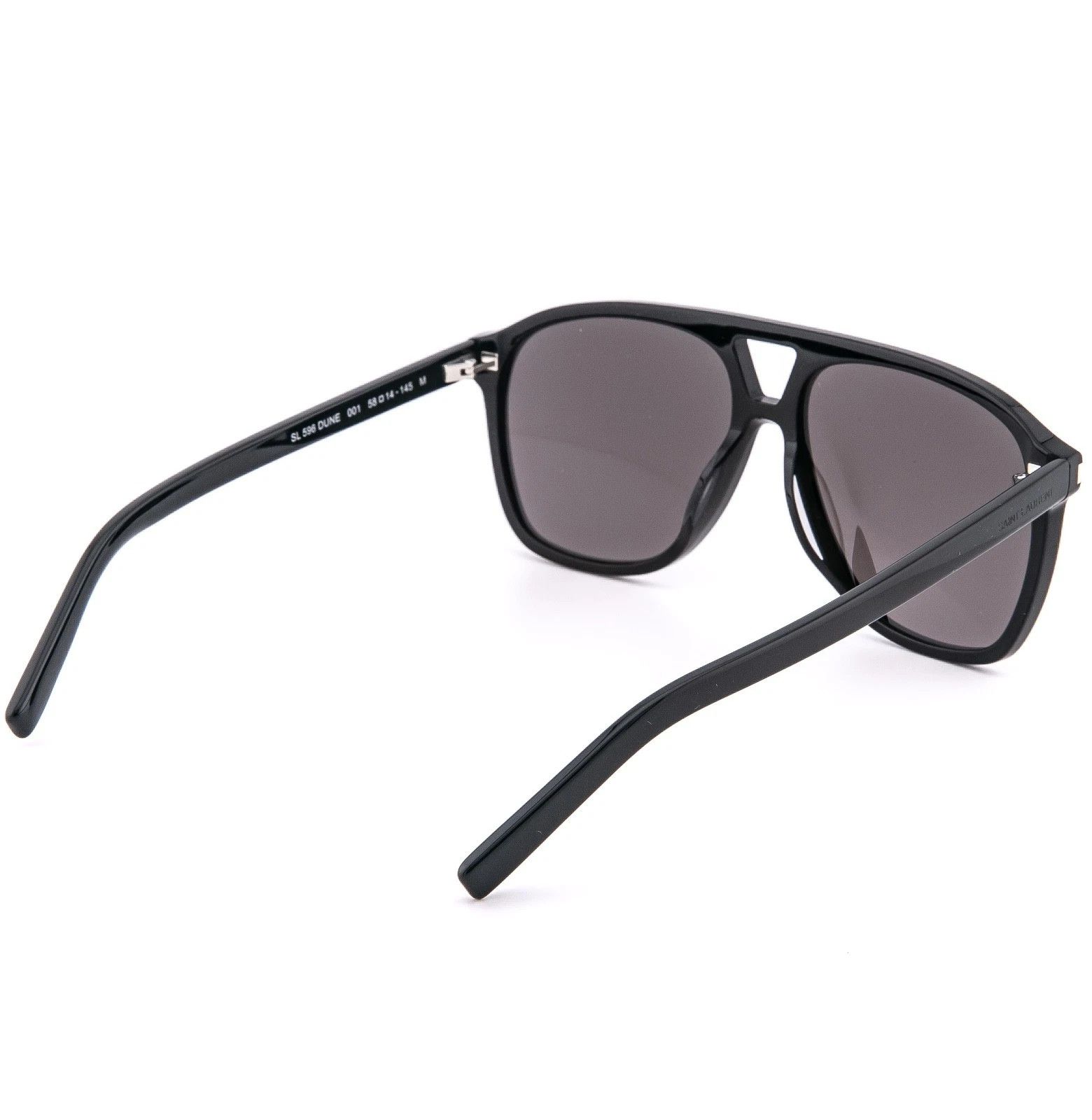 Saint Laurent Paris SAINT LAURENT DUNE SL 596 SL596 Black Aviator Sunglasses 001 Size ONE SIZE - 3 Thumbnail
