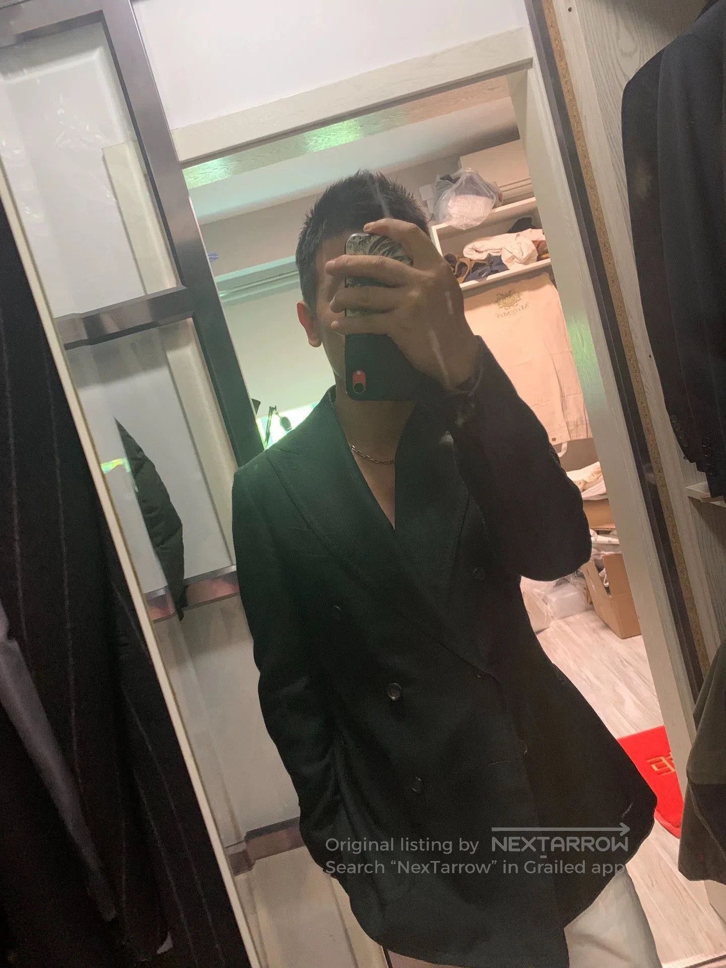 Stile Latino Green Double-Breasted Light Jacket. Size US M / EU 48-50 / 2 - 1 Thumbnail