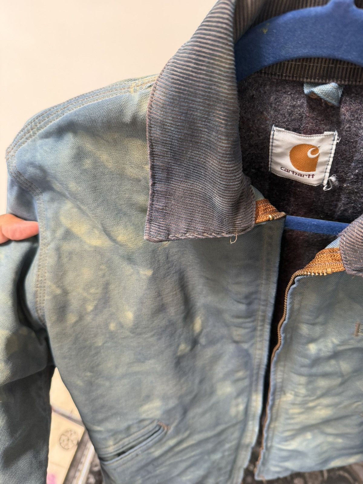 Carhartt Tie Dyed Vintage Carhartt Detroit work jacket Size S / US 4 / IT 40 - 5 Thumbnail