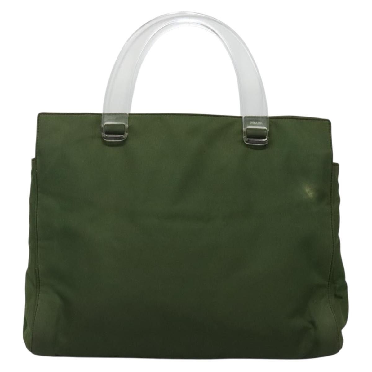 Prada PRADA Tote Bag Nylon Khaki Silver Size ONE SIZE - 3 Thumbnail