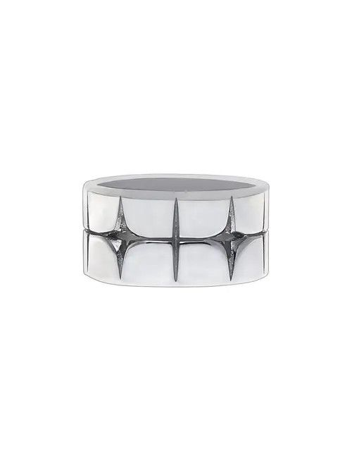 Jewelry Punk Jewelry Rings Open Size Chrome Ring (Size 7-13) Size ONE SIZE - 4 Thumbnail