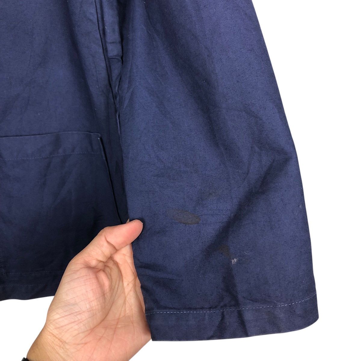 Issey Miyake 📌Vintage Chore Work Blue Jacket Trip Japan Fabric Size US M / EU 48-50 / 2 - 16 Thumbnail