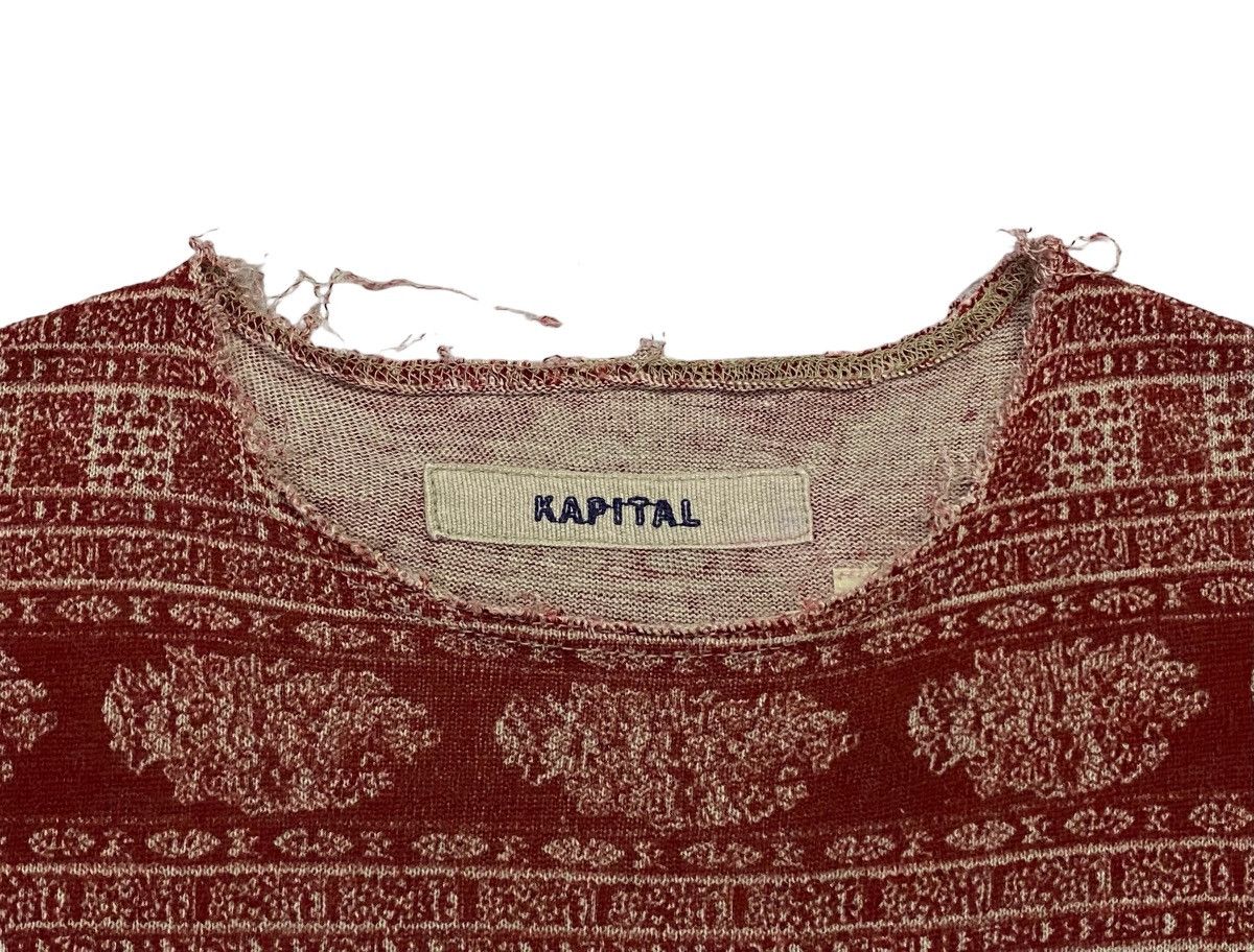 Kapital Kapital Kiro Hirata Linen T-Shirt Size US XS / EU 42 / 0 - 15 Thumbnail