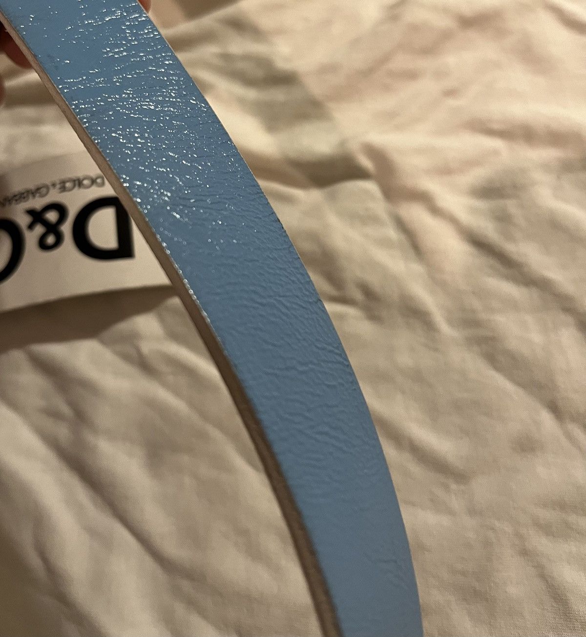 Dolce & Gabbana Dolce & Gabbana Belt 85 Babyblue D&G Schnalle Size ONE SIZE - 2 Thumbnail