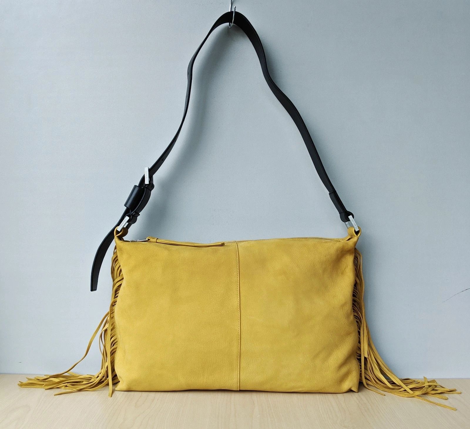 Allsaints AllSaints Edbury suede fringe shoulder bag FTP - 8214 Size ONE SIZE - 1 Thumbnail