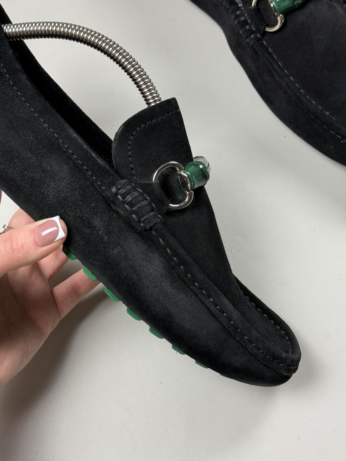 Gucci Gucci Bamboo Horsebit Suede Classic Formal Loafers Shoes Size US 8.5 / EU 41-42 - 8 Thumbnail