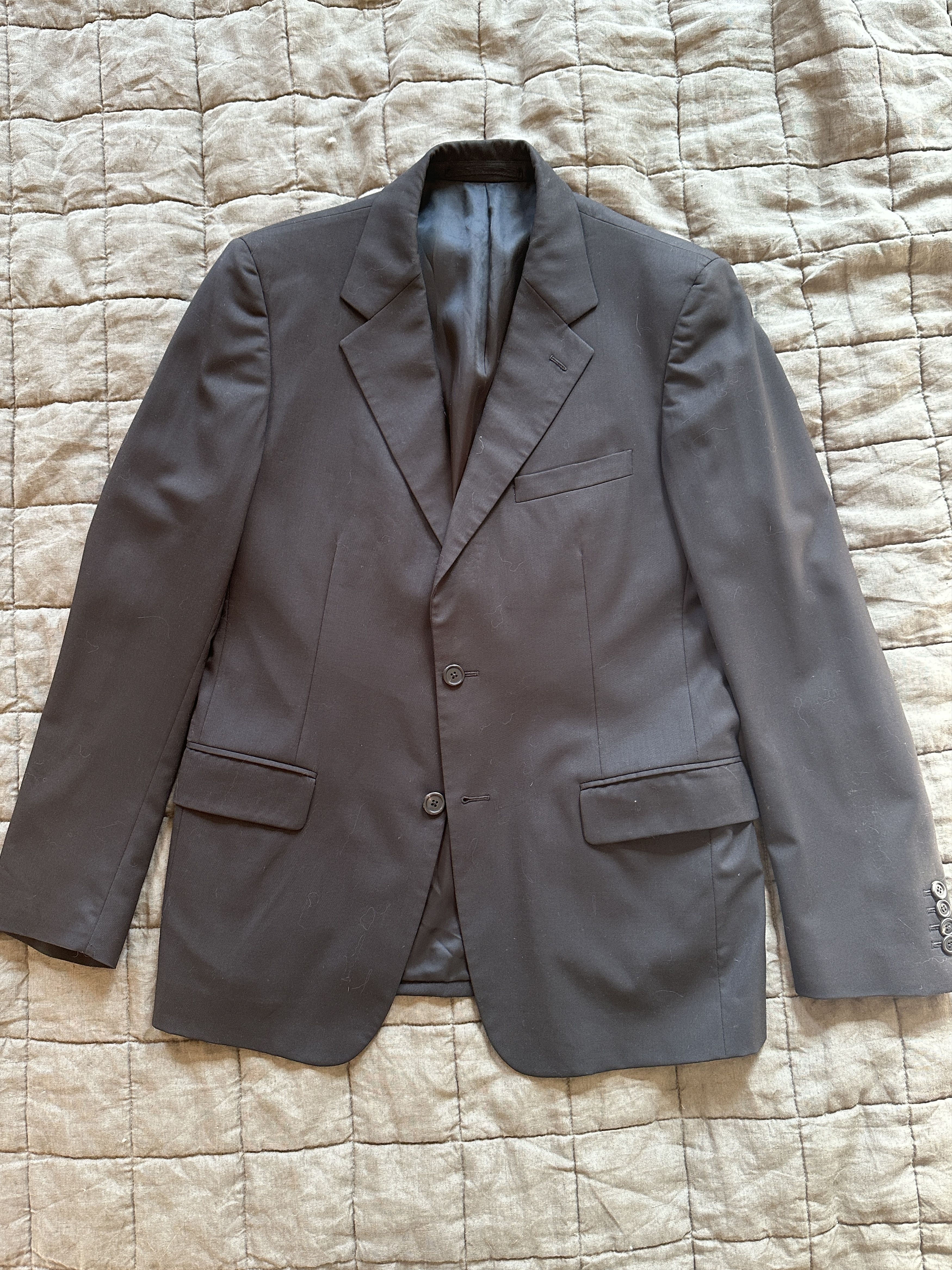 Prada Prada Black Wool Suit — 48R IT / 38R US — Made in Italy Size 38R - 2 Thumbnail