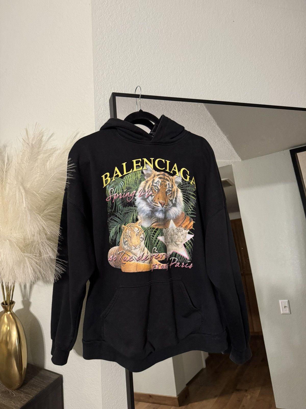 トップス BALENCIAGA year of the tiger Balenciaga Black Year Of The Tiger T-Shirt Balenciaga