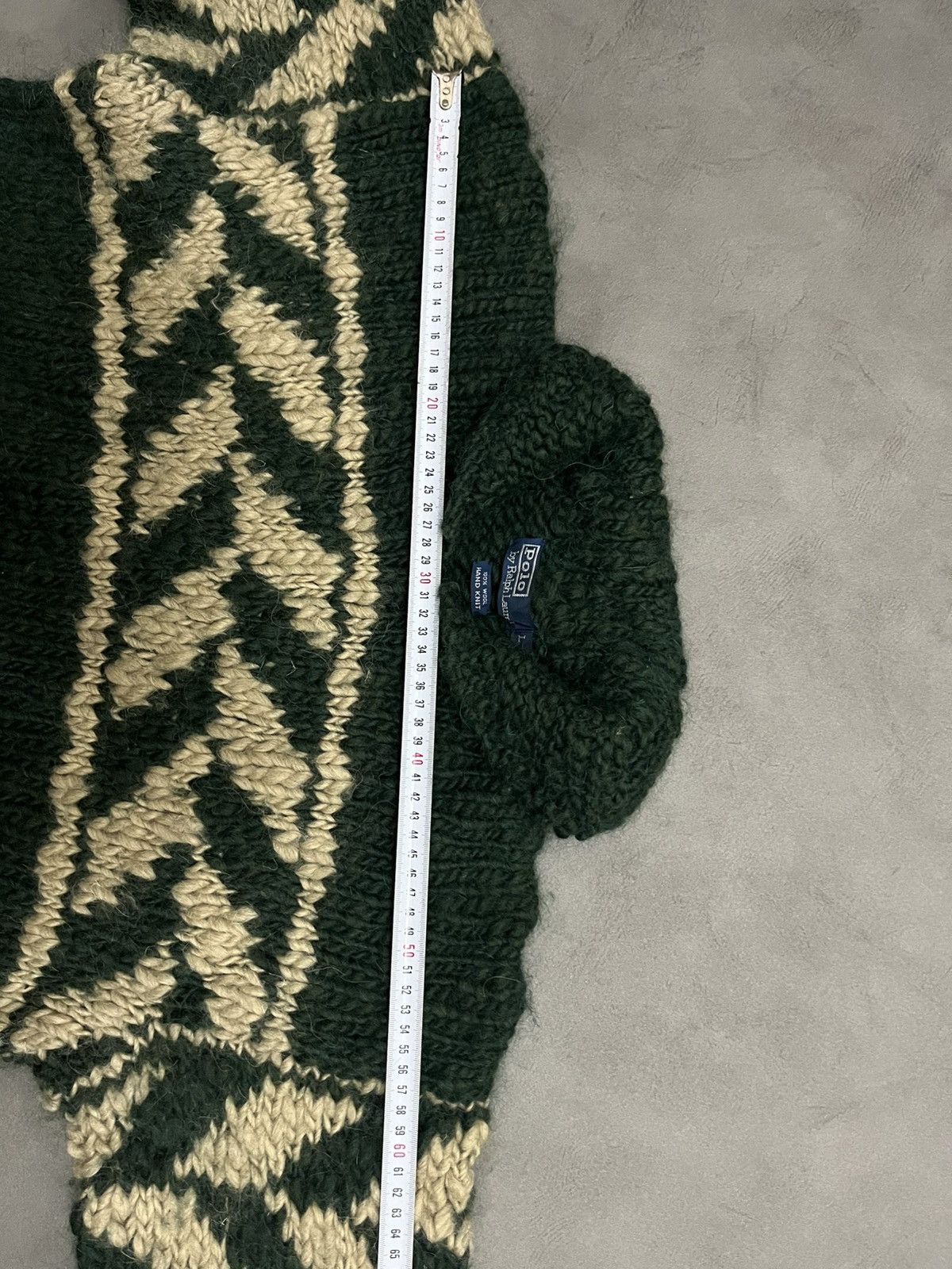 Polo Ralph Lauren Vintage 90s polo ralph lauren hand knit sweater 100% wool Size US L / EU 52-54 / 3 - 10 Thumbnail