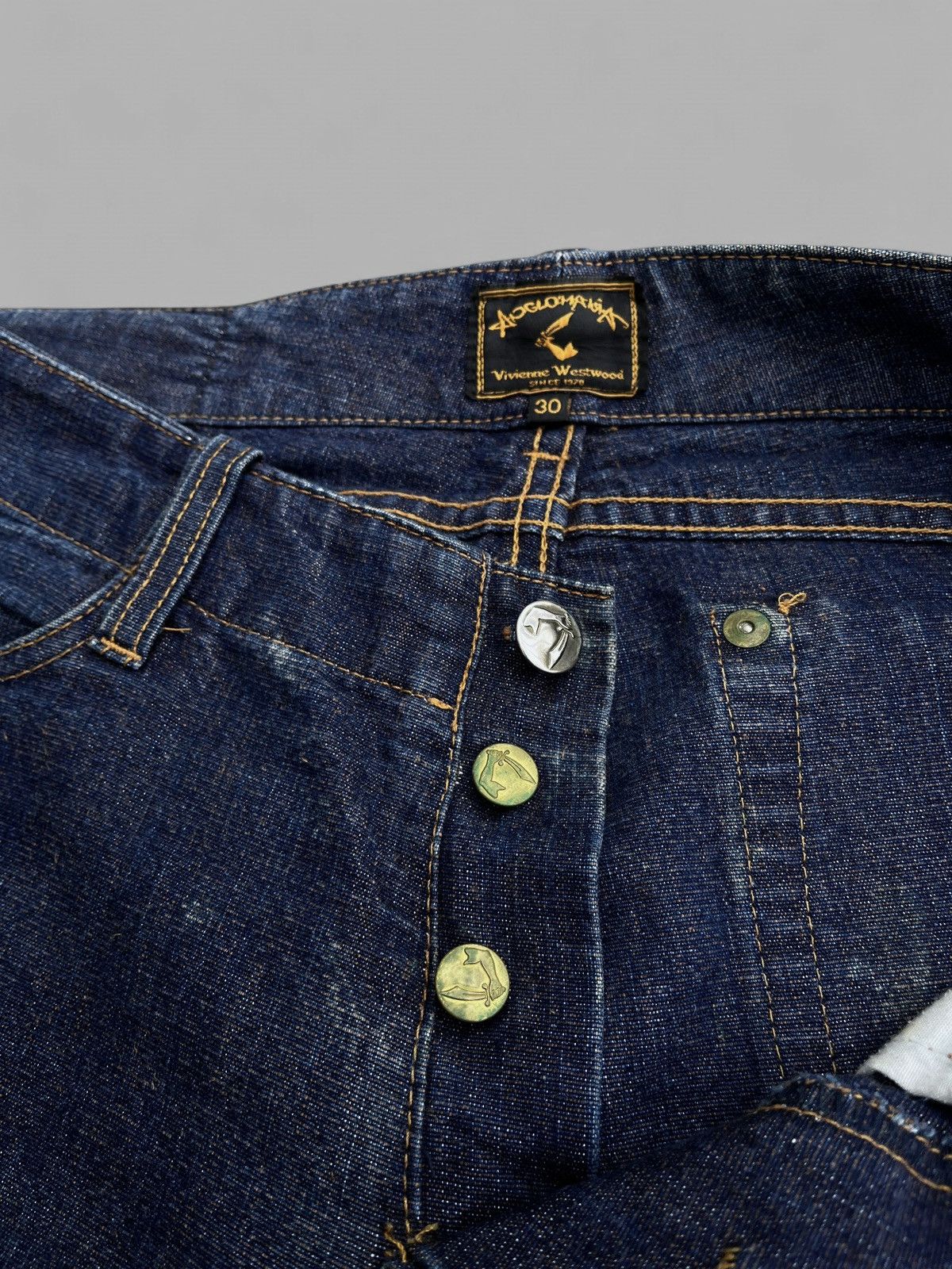 Vivienne Westwood 🔥90's Vivienne Westwood Anglomania Bootcut Flared Jeans. Size US 30 / EU 46 - 11 Thumbnail