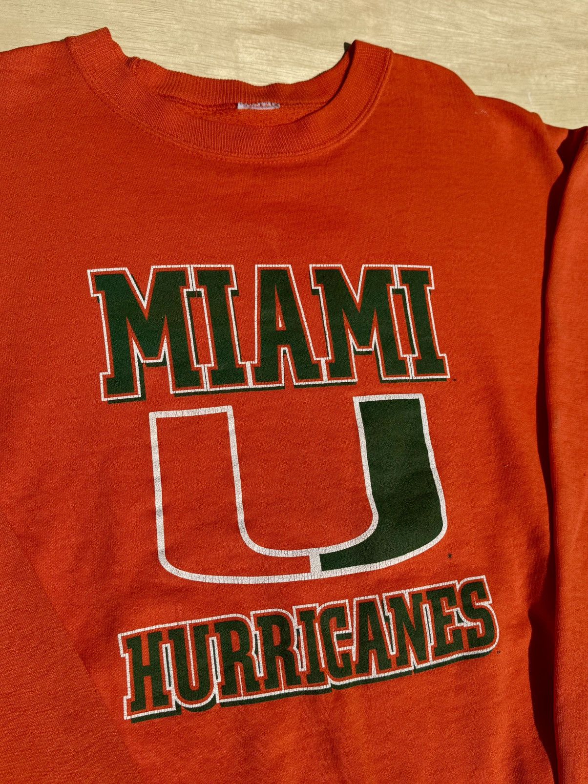 Vintage Miami Hurricanes University 80’s Vintage College Sweatshirt Size US M / EU 48-50 / 2 - 2 Thumbnail
