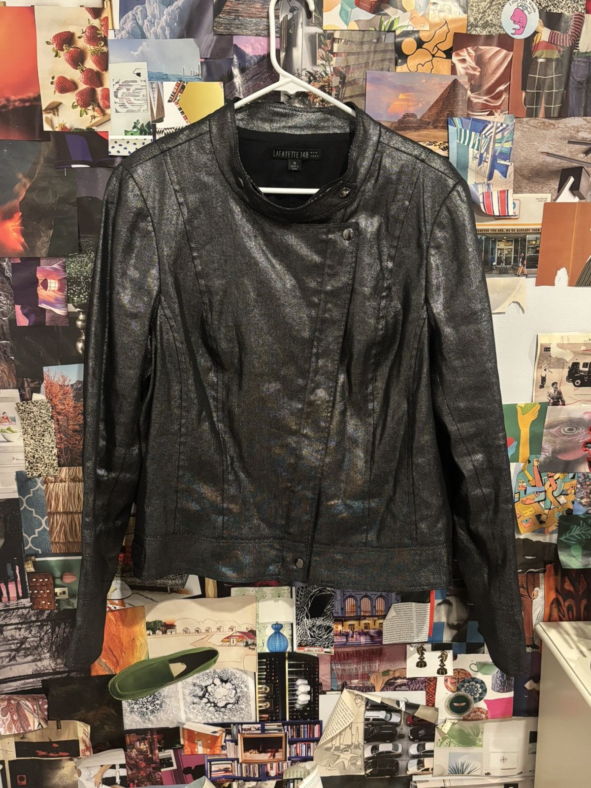 Lafayette 148 Linen Metallic Fencing Jacket by Lafayette 148 Men's Large Size US L / EU 52-54 / 3 - 1 Thumbnail