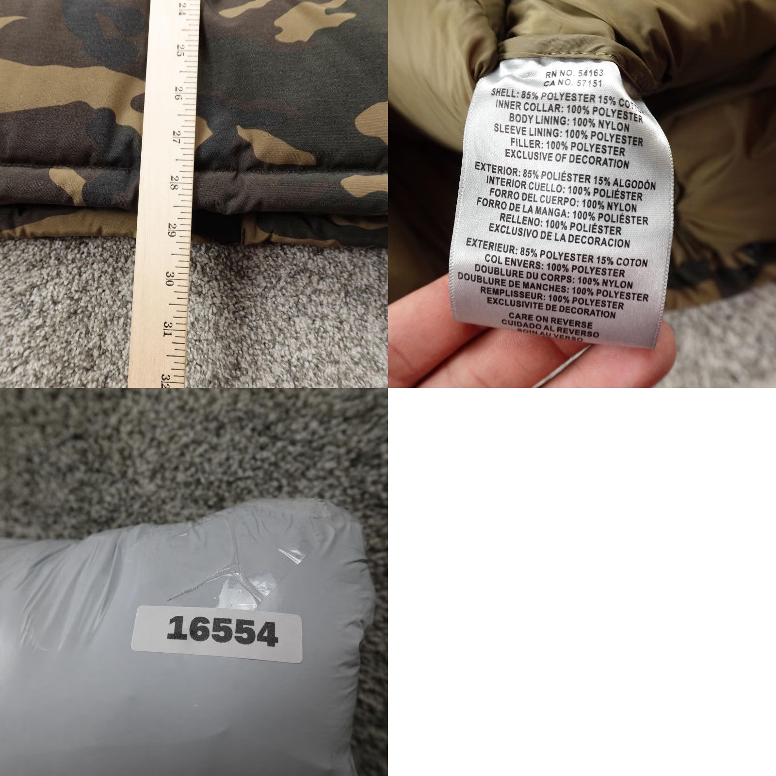 Levi's Levi's Jacket Men 2XL Green Camouflage Quilted Puffer Coat Full Zip Insulated Casual Jacket Mens 2XL Green Camouflage Puffer Coat Levi's Jacket Size US XXL / EU 58 / 5 - 9 Thumbnail