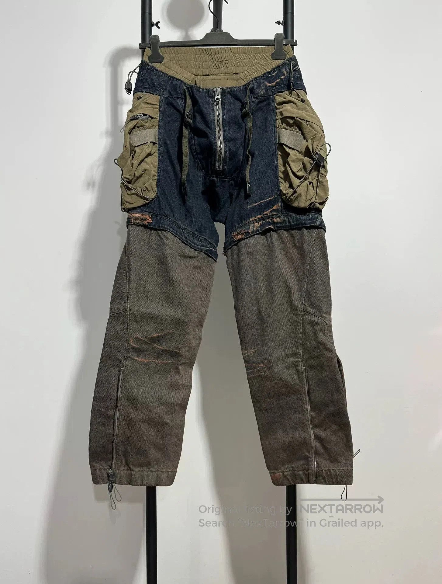 Hamcus vintage style distressed cargo pants. Size US 32 / EU 48 - 1 Thumbnail