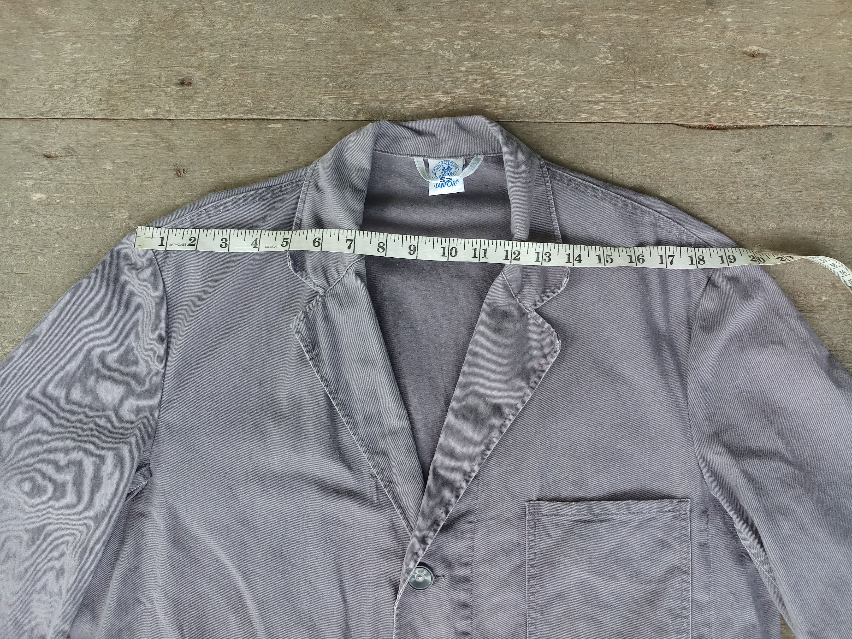 Other VTG 70s Germany Greiff Sanfor Chore Jacket gray size 52 ,L Size US L / EU 52-54 / 3 - 3 Thumbnail