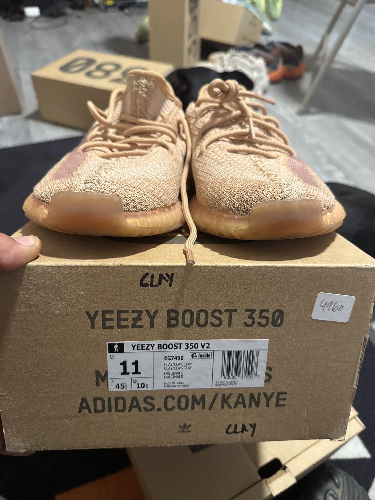 Adidas Yeezy 350 “clay” Size US 11 / EU 44 - 12 Thumbnail