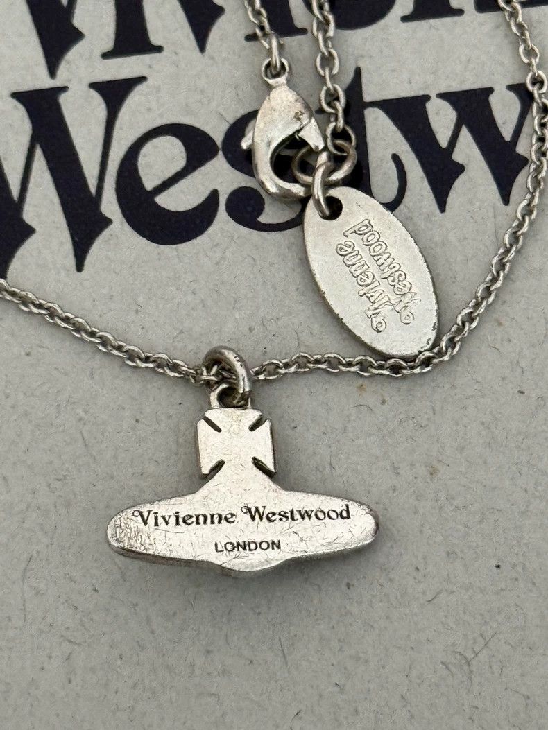 Vivienne Westwood Vivienne Westwood Natural stone Saturn necklace Size ONE SIZE - 7 Thumbnail
