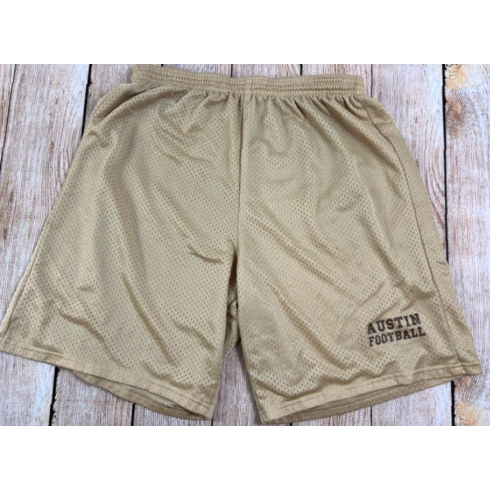 Vintage A4 Mens Football Athletic Shorts Gold L Large Athletic Sports Activewear Size L Size US 33 - 2 Thumbnail