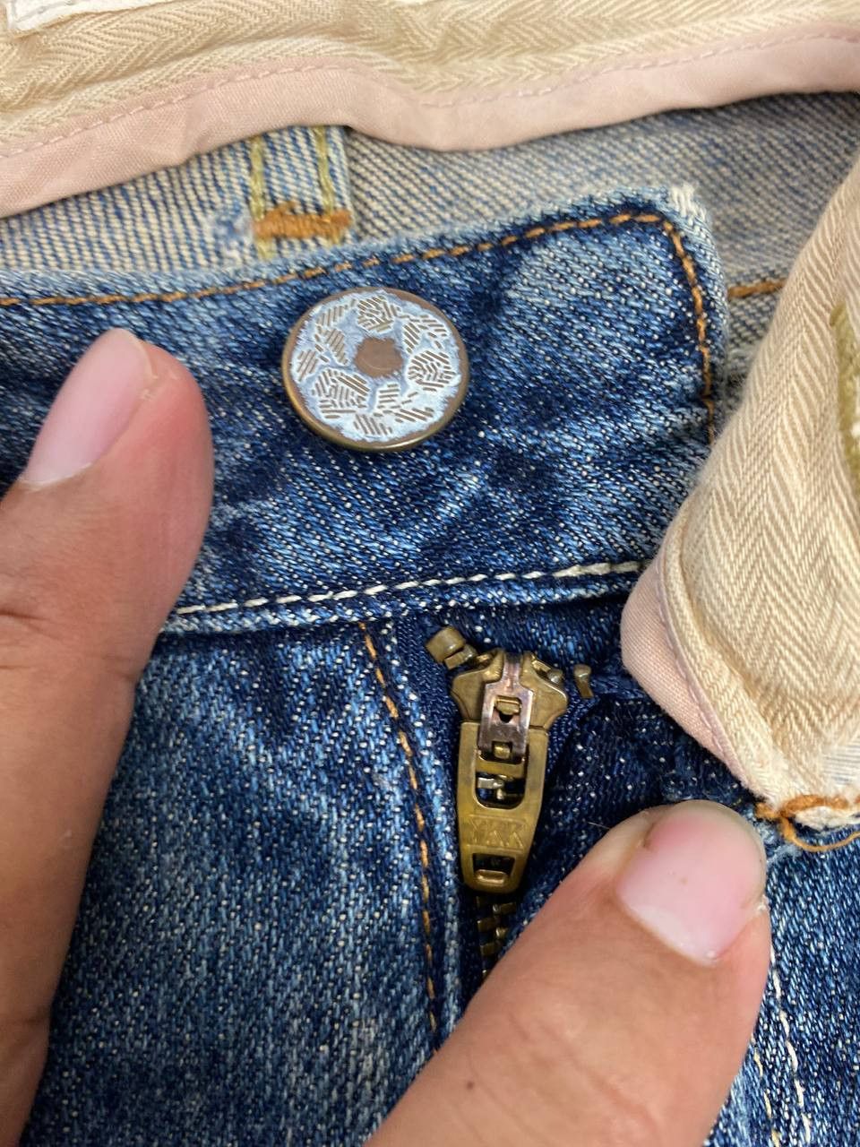 Japanese Brand honeysuckle rose japanese brands bootcut flare denim Size 35" - 9 Thumbnail