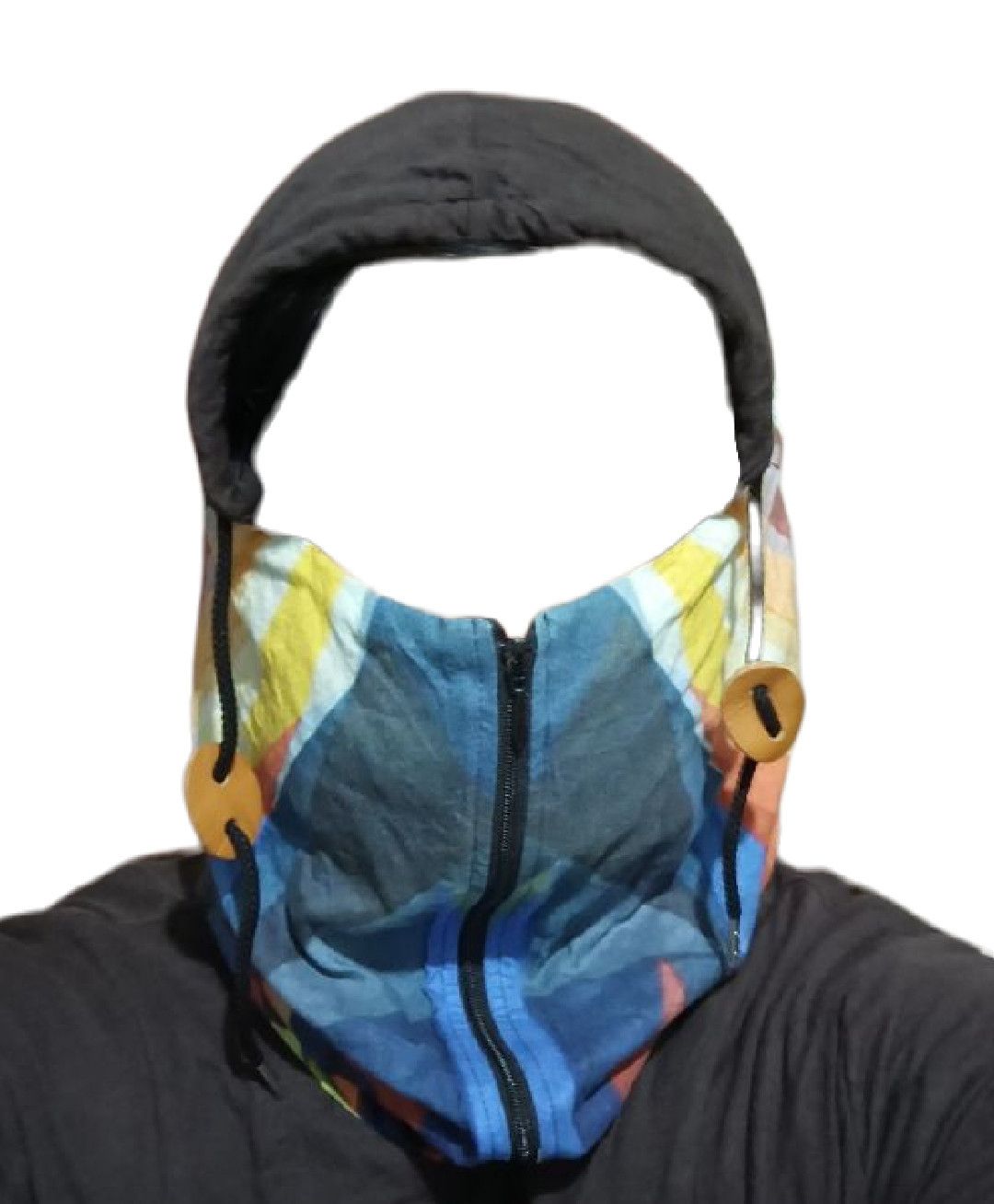 If Six Was Nine × Japanese Brand × Le Grande Bleu (L.G.B.) Summer Hoodie SUN SEX & SEE BYE STOF TOKYO Balaclava Mask Size US M / EU 48-50 / 2 - 1 Thumbnail