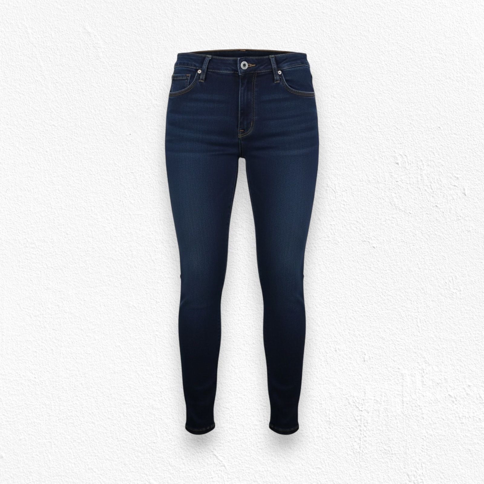 Frame FRAME Le Skinny de Jeanne Dark Wash Mid Rise Jeans 30 Size 30" / US 8 / IT 44 - 1 Thumbnail