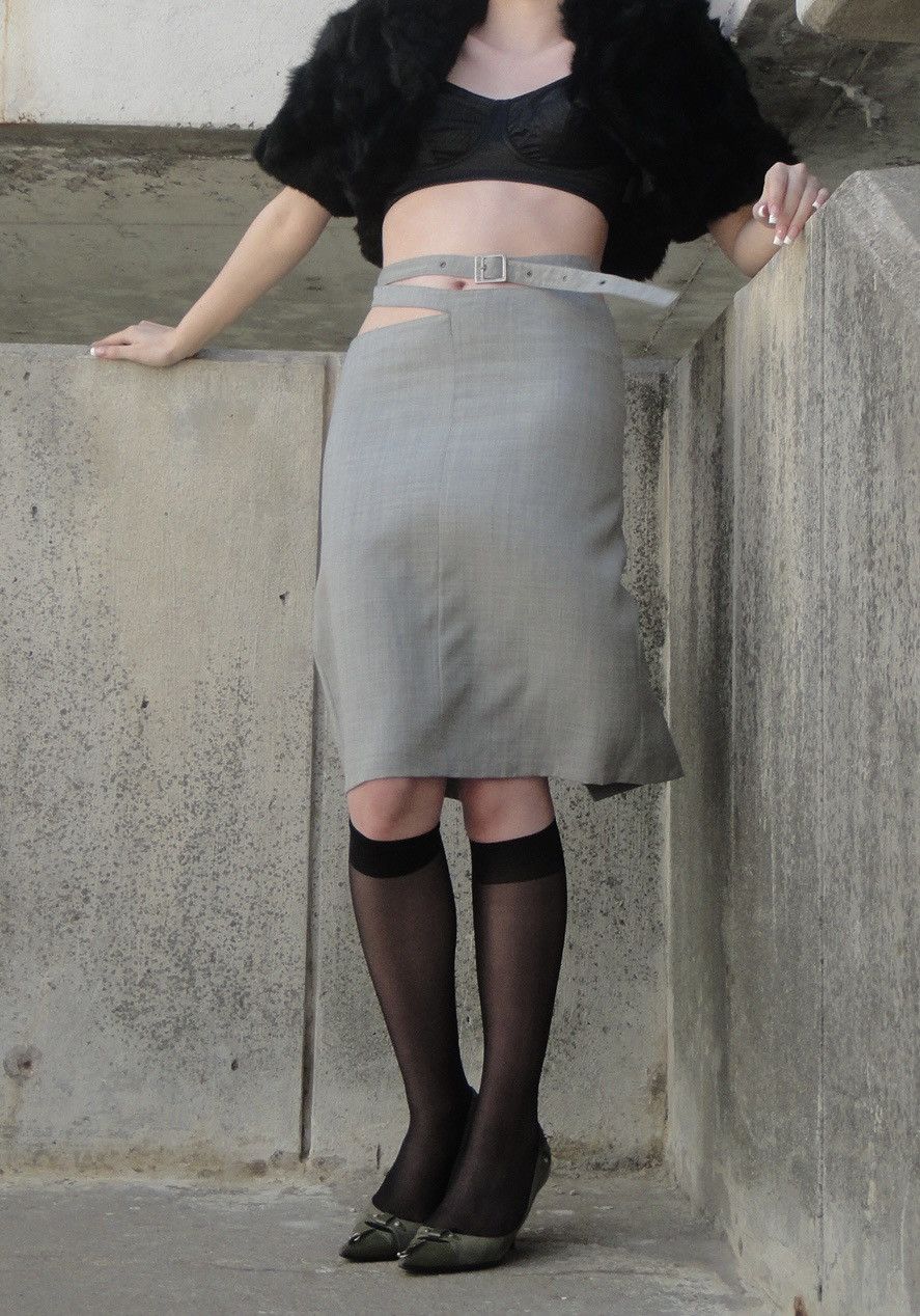 Dirk Bikkembergs 90s DIRK BIKKEMBERGS PENCIL SKIRT Size 26" / US 2 / IT 38 - 1 Thumbnail