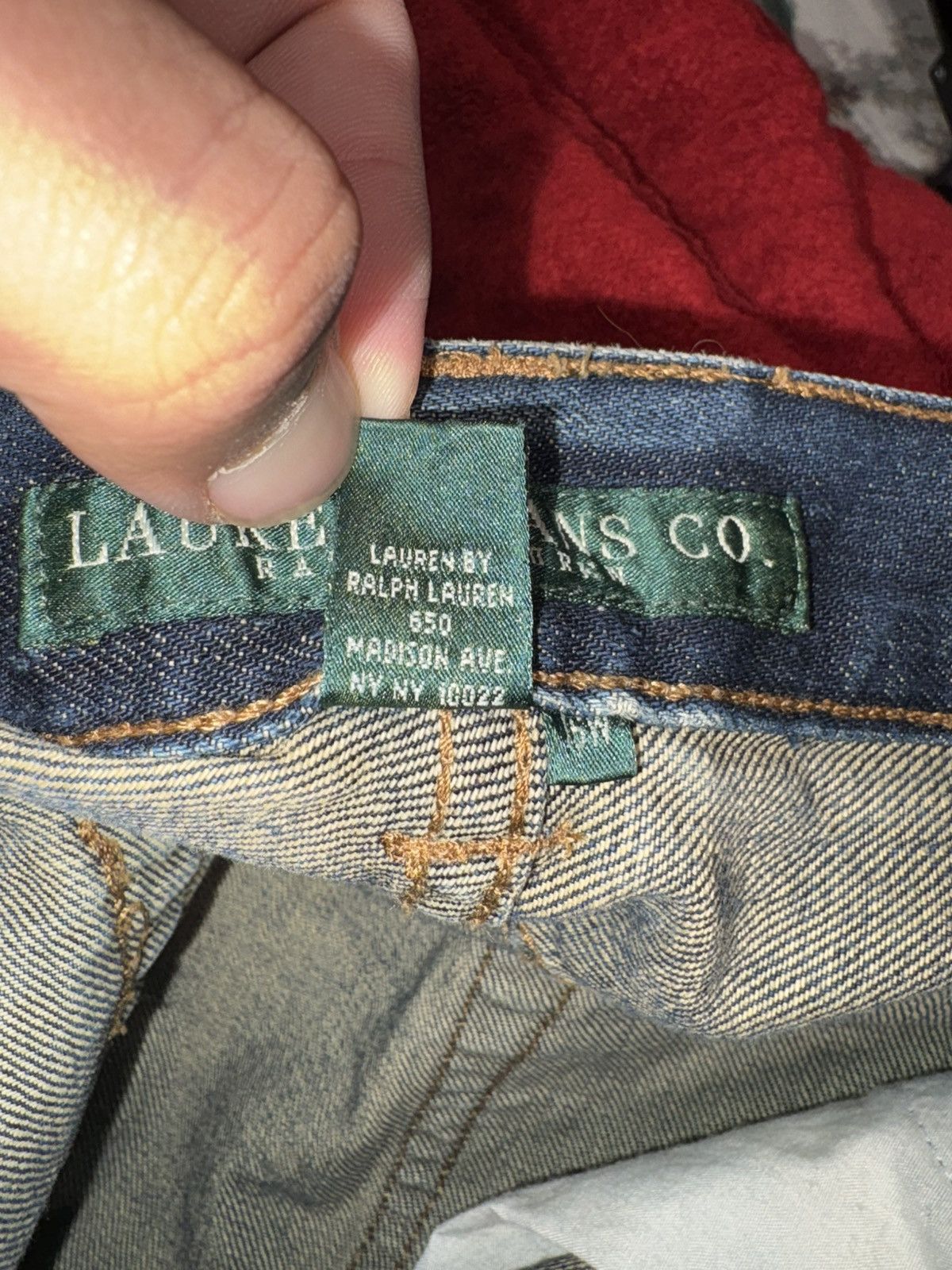 Lauren Ralph Lauren Vintage Lauren Ralph Lauren Patchwork& Embroidered Denim 16W Size 38" / US 16 / IT 52 - 14 Thumbnail
