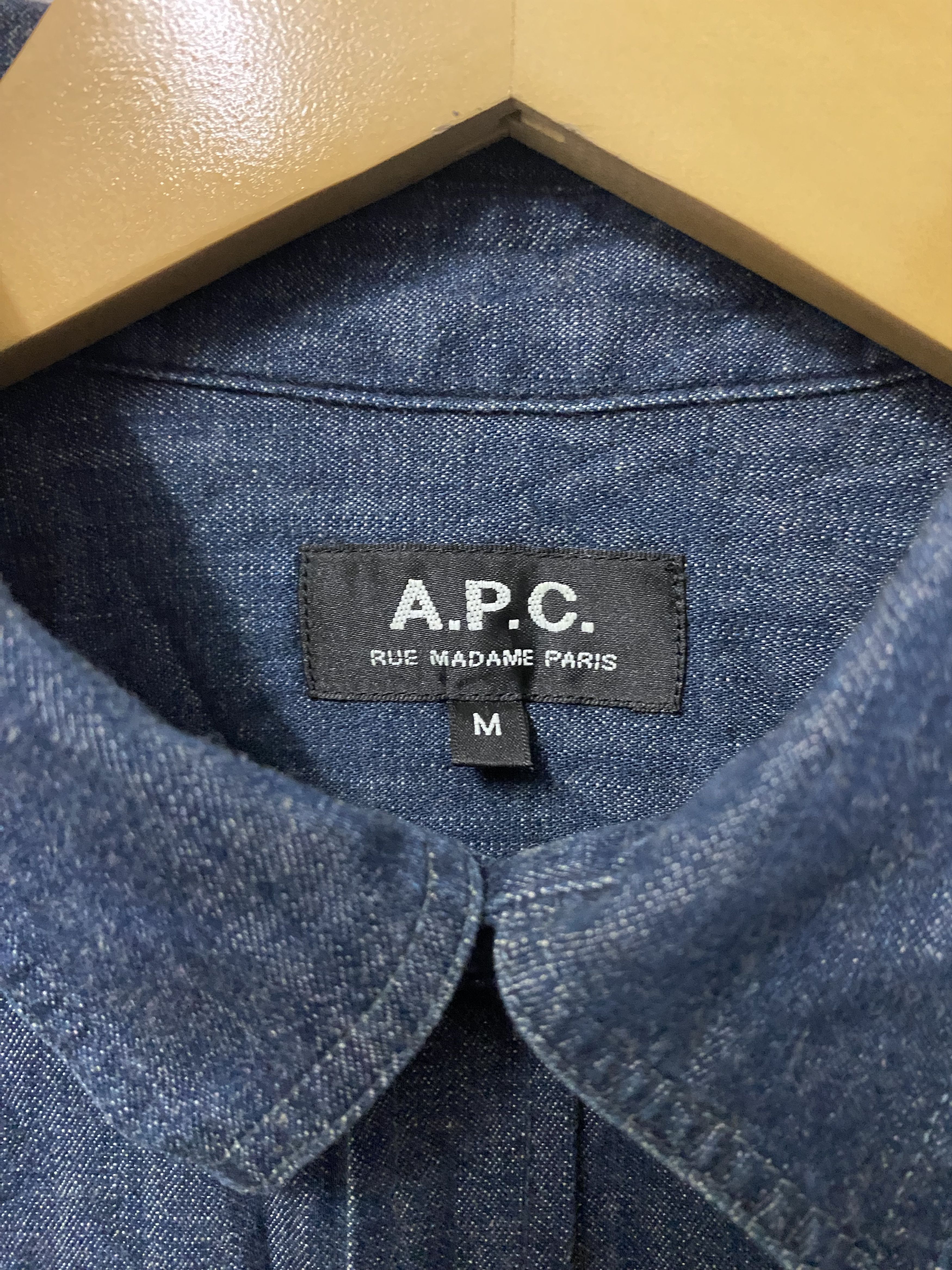 A.P.C. Vintage A.P.C Chambray Jeans Button Up Shirts Size US M / EU 48-50 / 2 - 7 Thumbnail