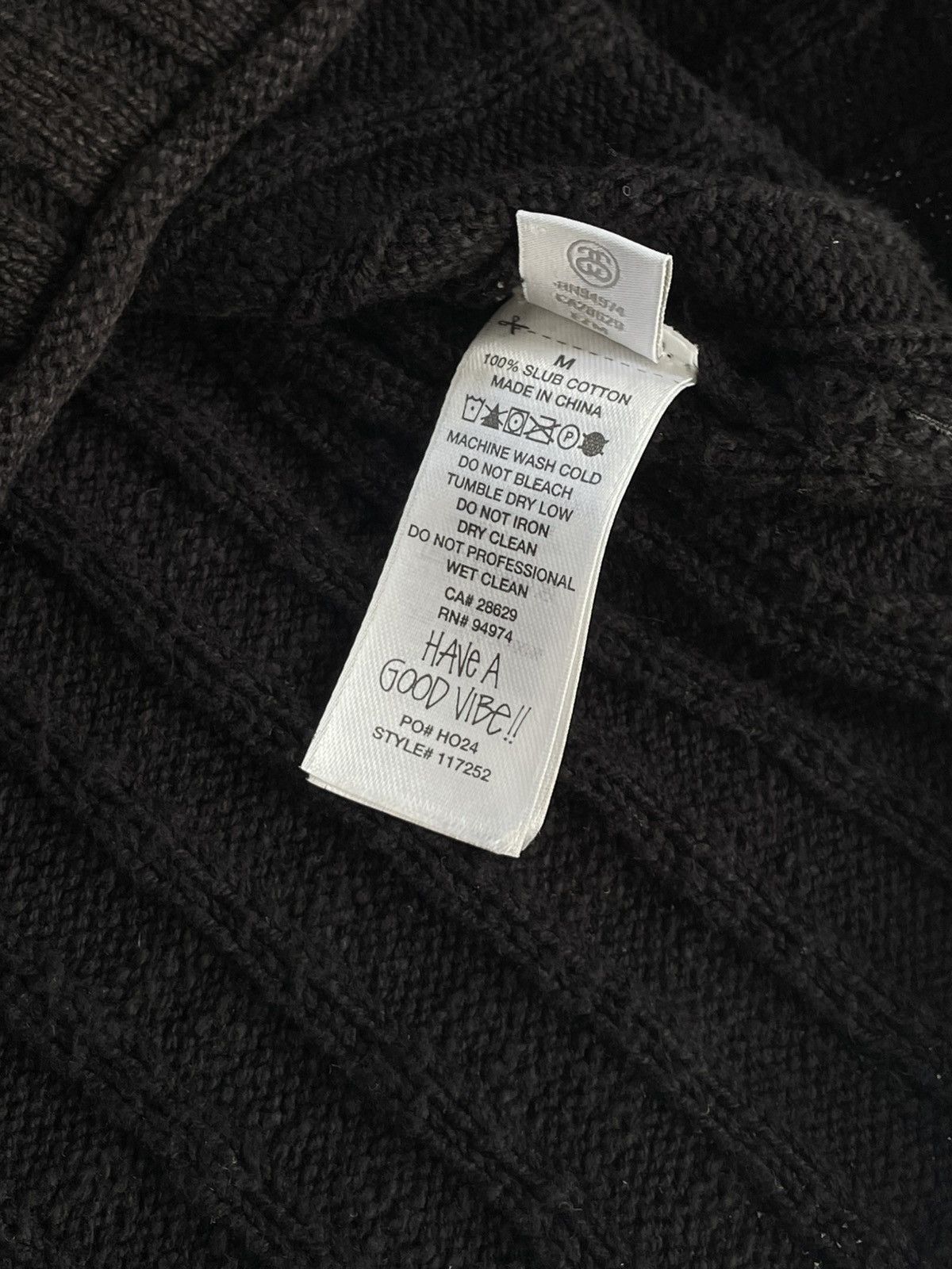 Stussy Stussy cotton slub ribbed crew sweater Size US M / EU 48-50 / 2 - 4 Thumbnail