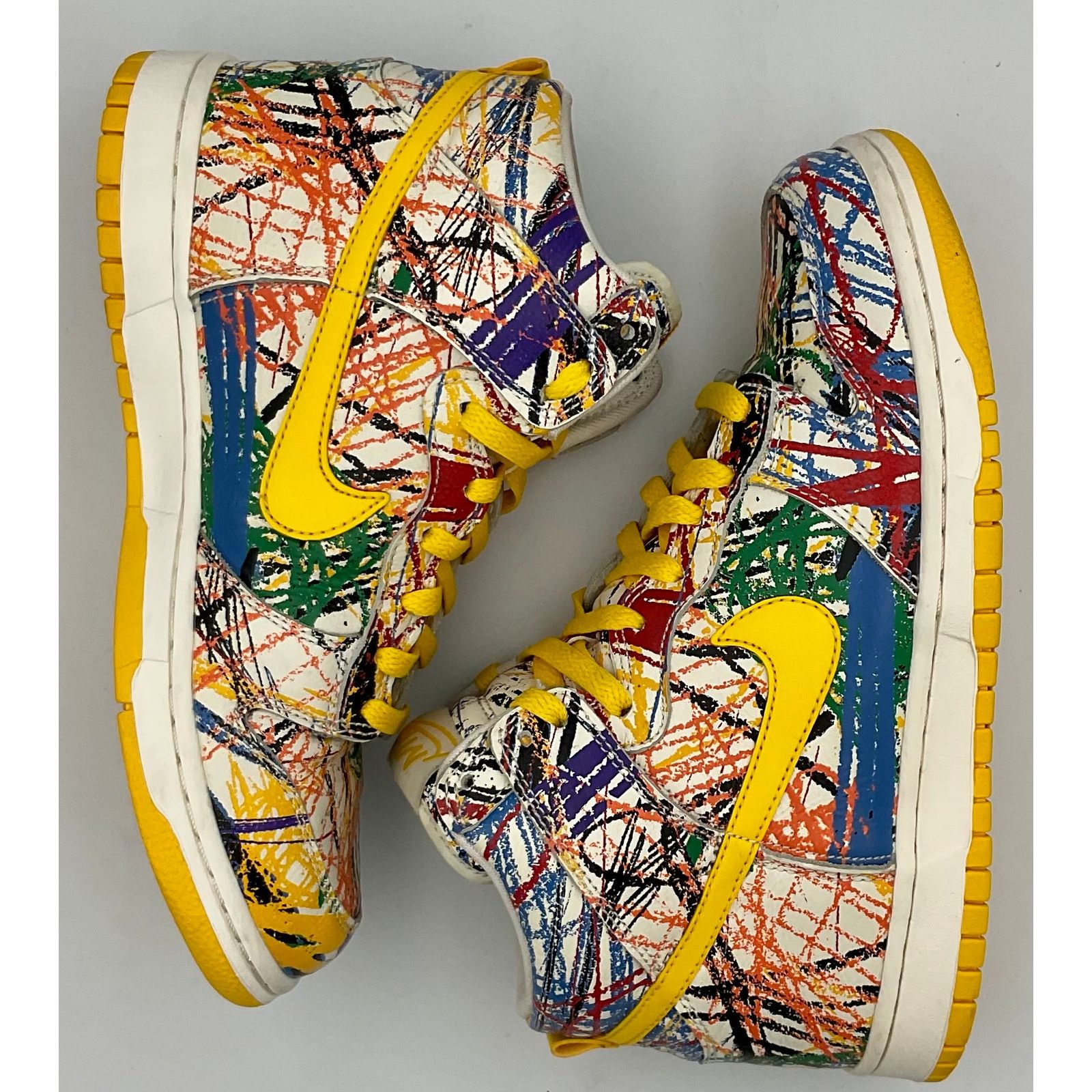 Nike Nike Dunk High PRM Scribble Sneaker 728443-100 Sz 6.5 Size US 6.5 / EU 39-40 - 3 Thumbnail