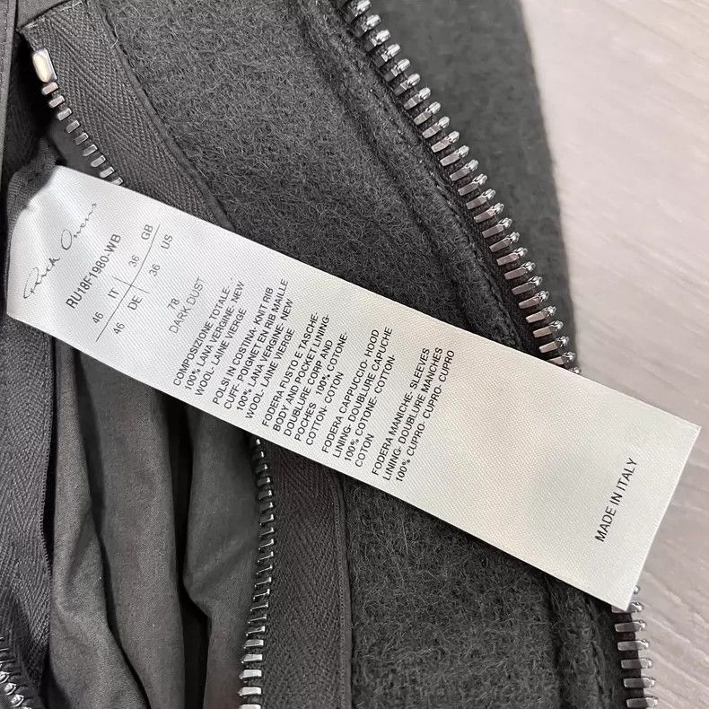 Rick Owens Rick Owens Cashmere bomber coat-2506 Size US S / EU 44-46 / 1 - 5 Thumbnail