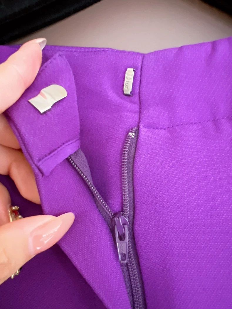 Dior Dior New dopamine purple fake two-piece skirt shorts 2504-N Size 24" / US 00 / IT 34 - 5 Thumbnail
