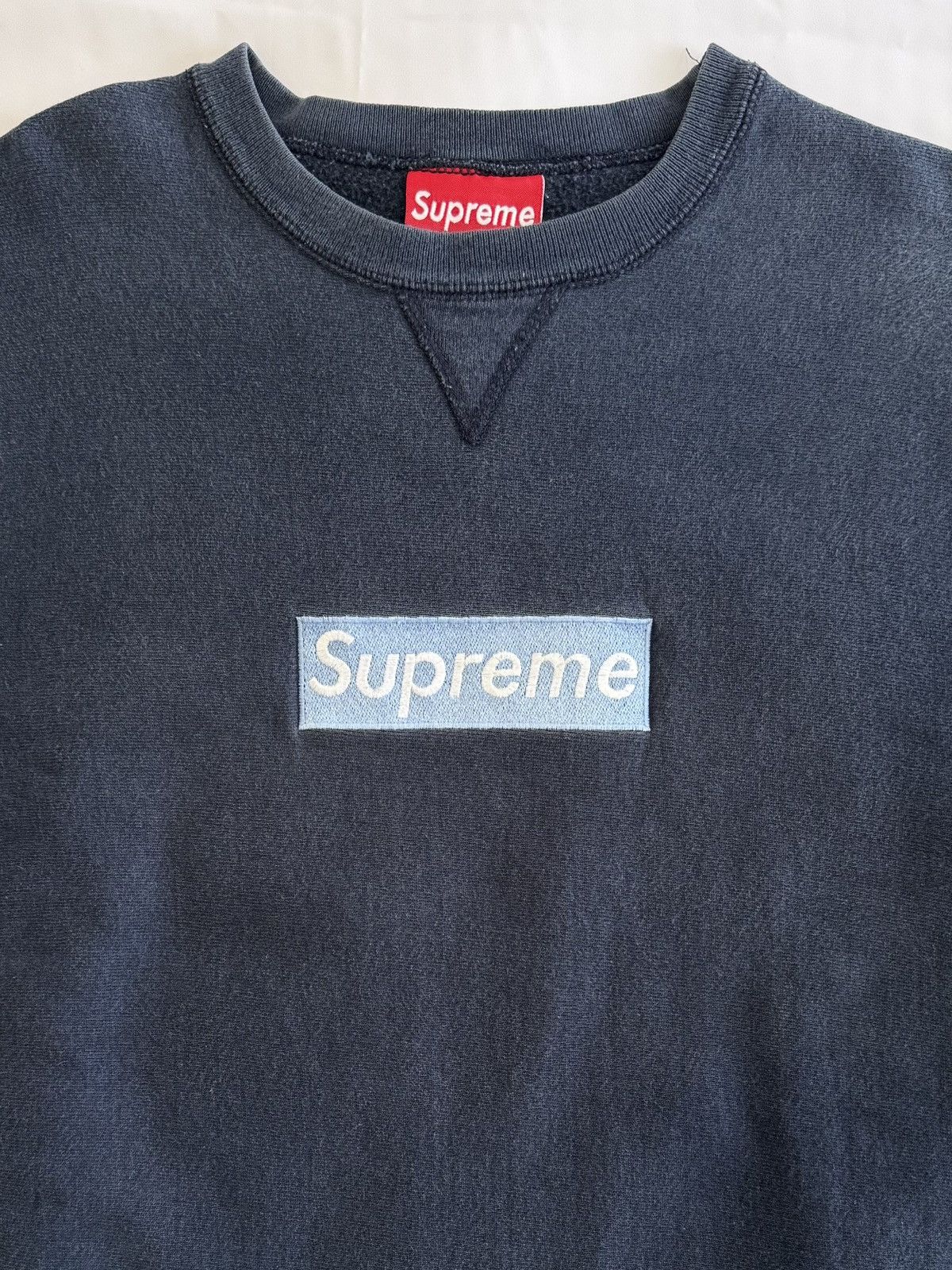 Supreme Supreme Ice on Navy Box Logo Crewneck 1997 Size US M / EU 48-50 / 2 - 1 Thumbnail