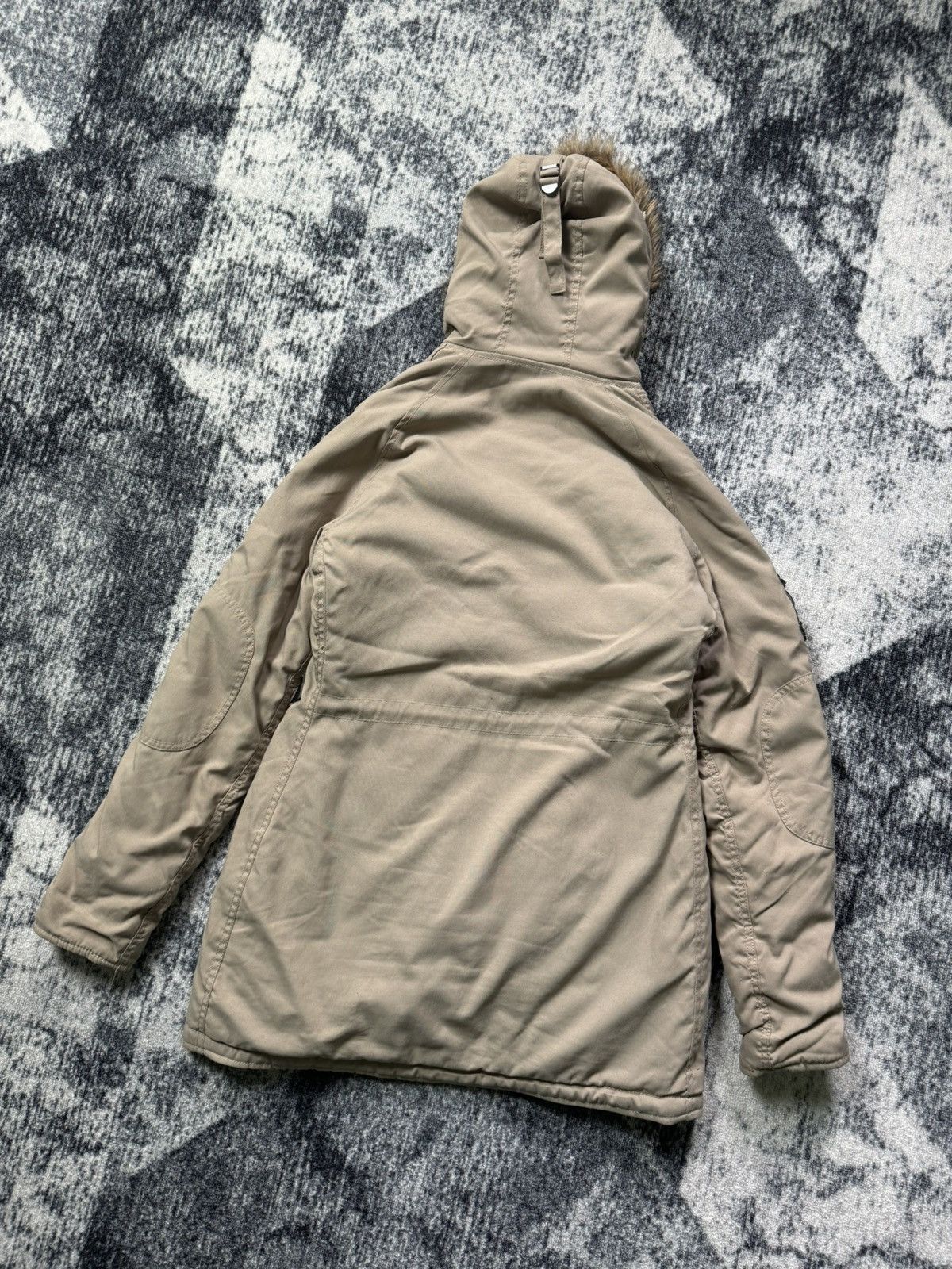 Alpha Industries × Vintage Vintage Alpha Industries Diwn Jacket Parkas Faux Fur Size S / US 4 / IT 40 - 8 Thumbnail
