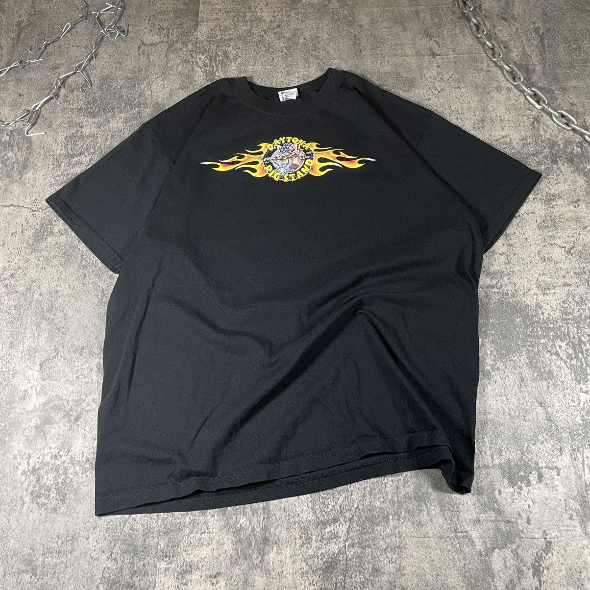 Other Daytona Pigs Stand Chopper Vintage 90s Tshirt Size US XL / EU 56 / 4 - 3 Thumbnail