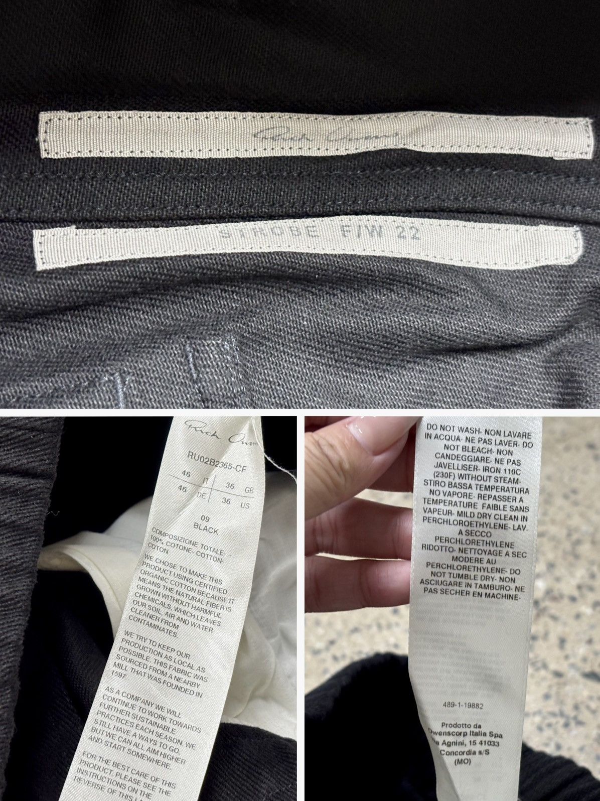 Rick Owens Rick Owens RO 22fw geth bela Size US 34 / EU 50 - 8 Thumbnail