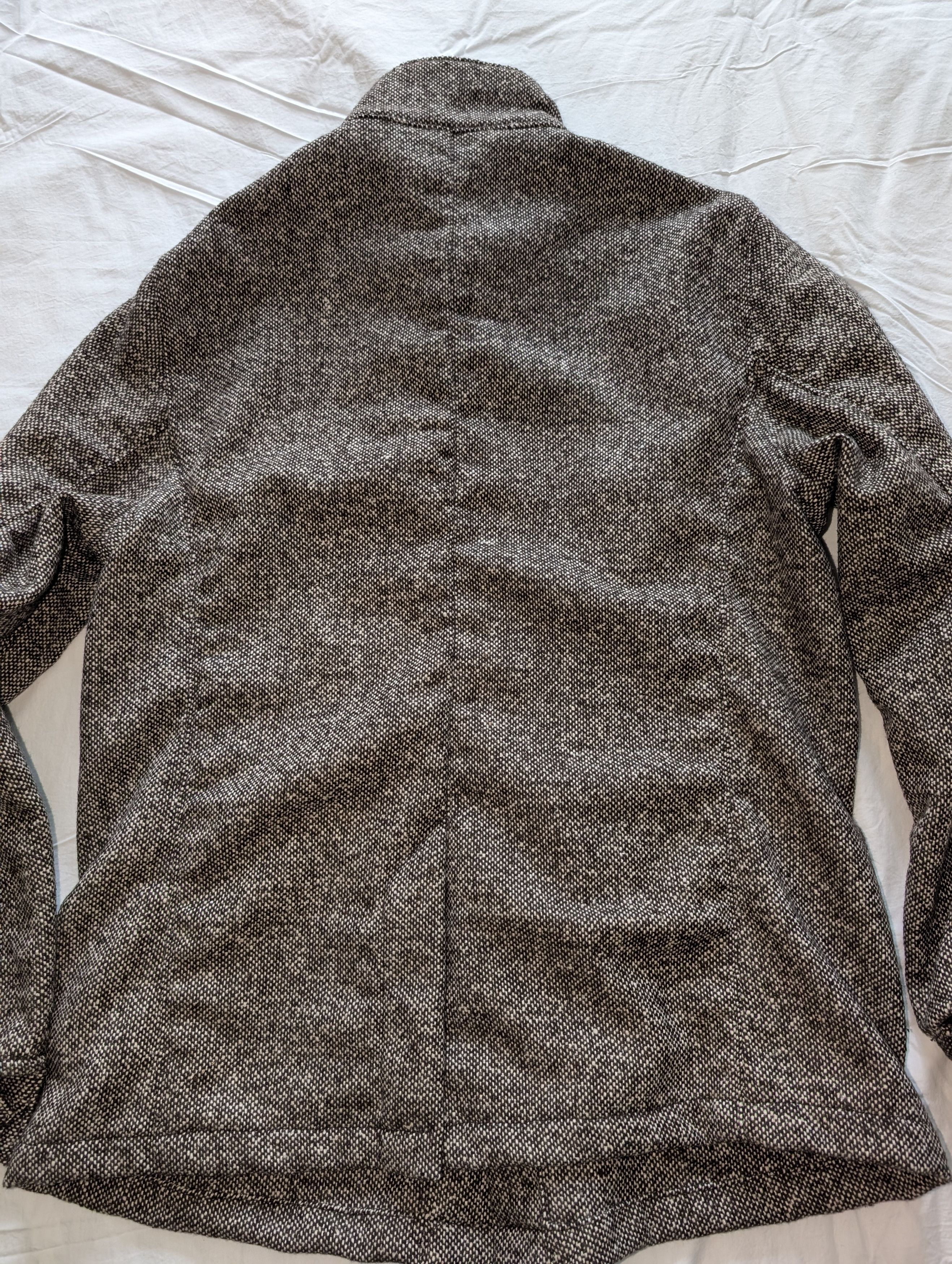 Epaulet Doyle Jacket Donegal Tweed Sienna Sz 44 Size US L / EU 52-54 / 3 - 9 Thumbnail