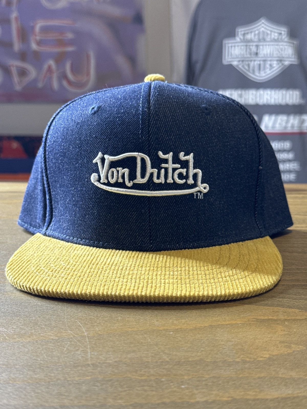 Von Dutch Von Dutch denim/corduroy Strapback | Grailed