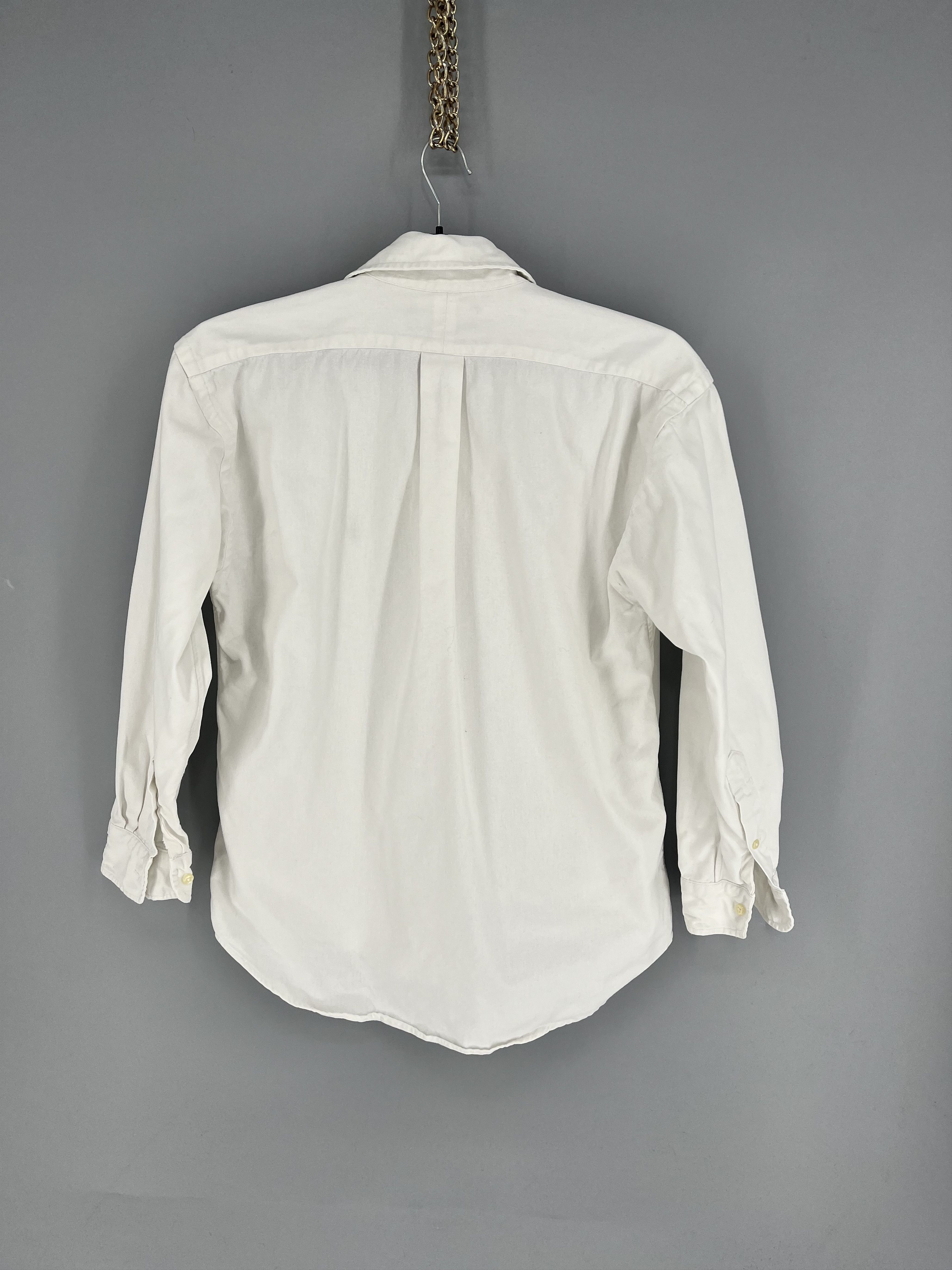 Polo Ralph Lauren Vintage White Shirt Polo Ralph Lauren Size S Rare Size US XS / EU 42 / 0 - 9 Thumbnail